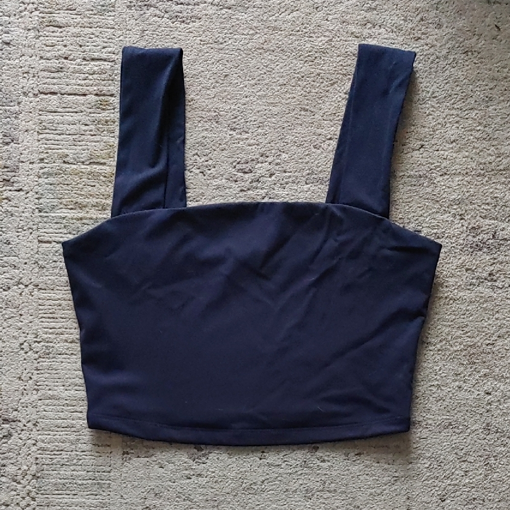 Dynamite Dark Blue Crop Top